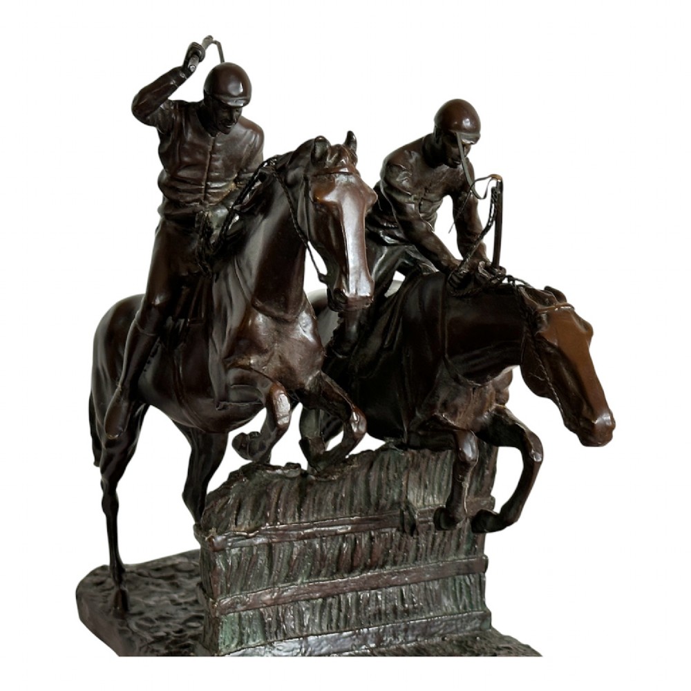 Bronze Racehorses after Isidore Jules Bonheur (1827-1907) View III