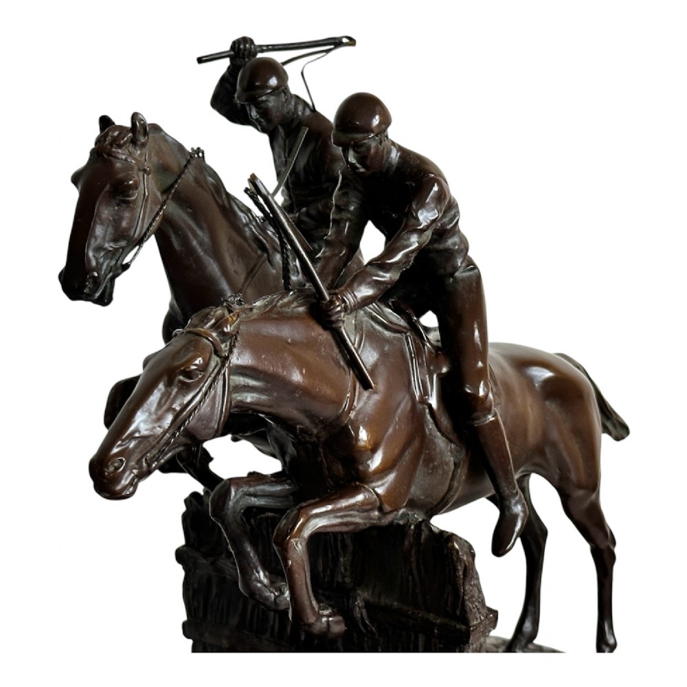 Bronze Racehorses after Isidore Jules Bonheur (1827-1907) View II