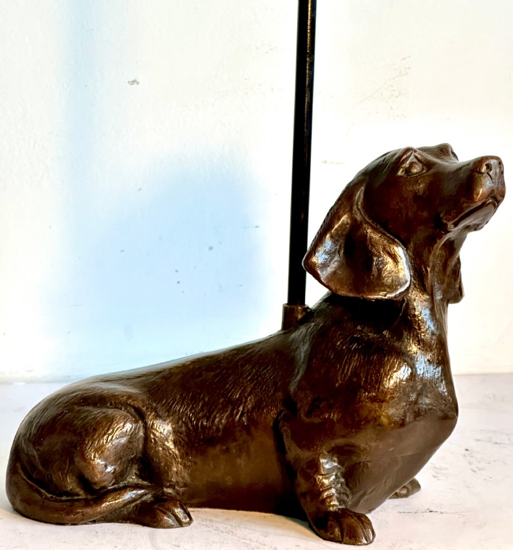 Doorstop with Bronze Dachshund View IV