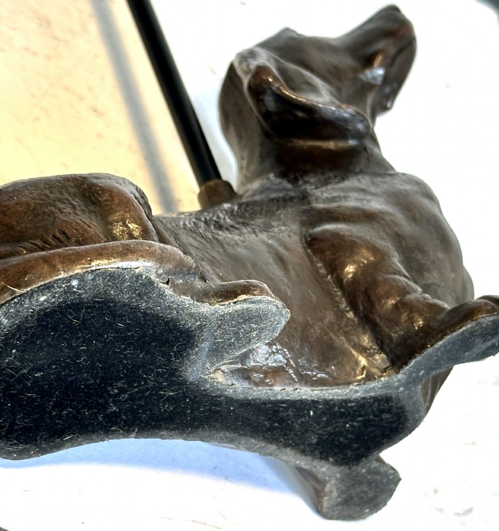 Doorstop with Bronze Dachshund View VII
