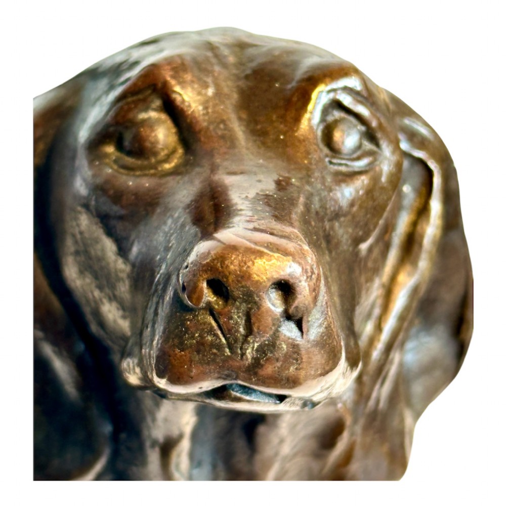 Doorstop with Bronze Dachshund View IX
