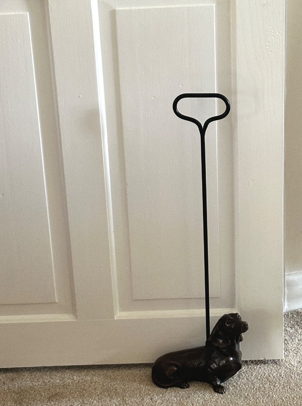 Doorstop with Bronze Dachshund View XI