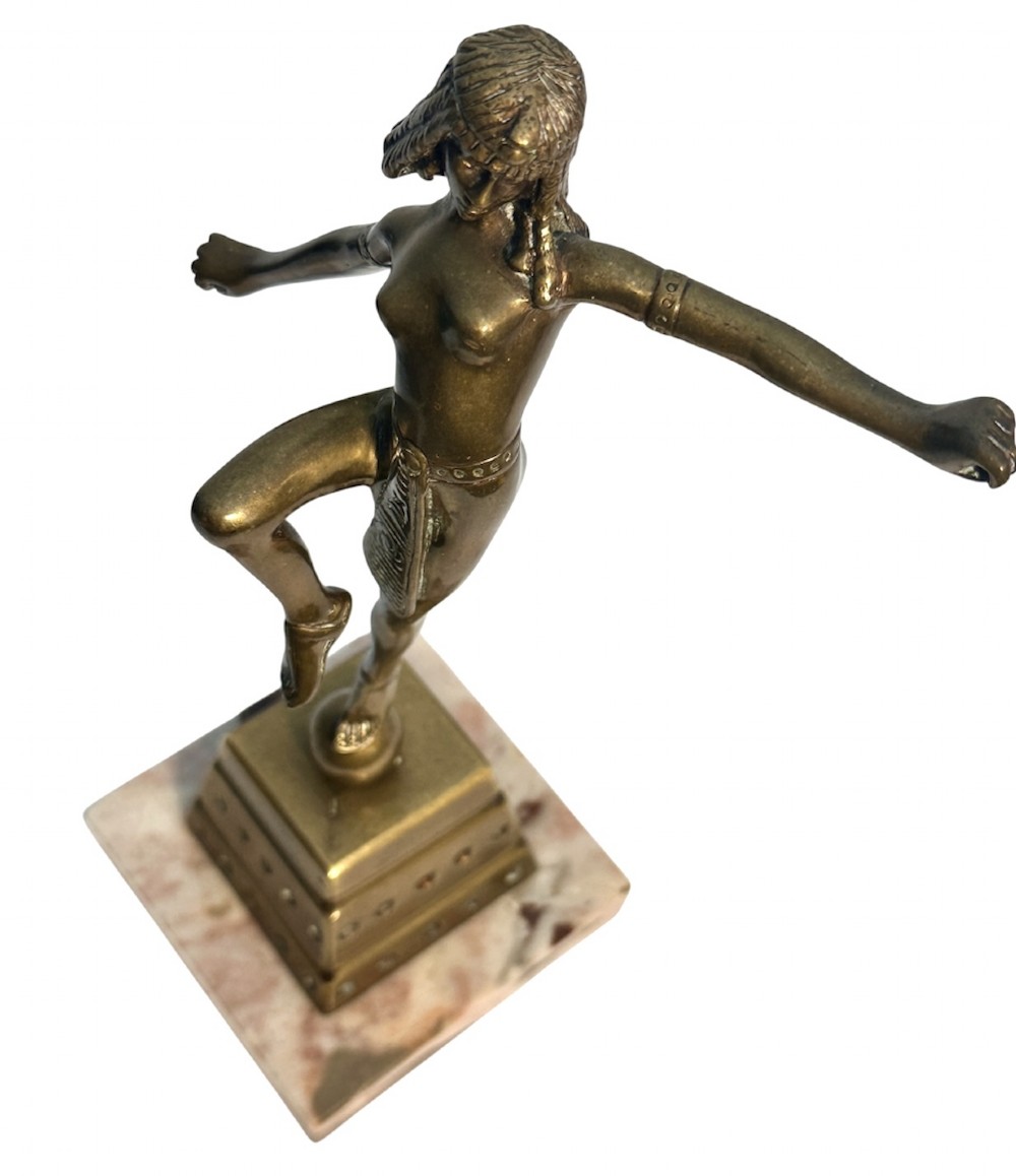 After Chiparus, Bronze Egyptian Dancer View VII