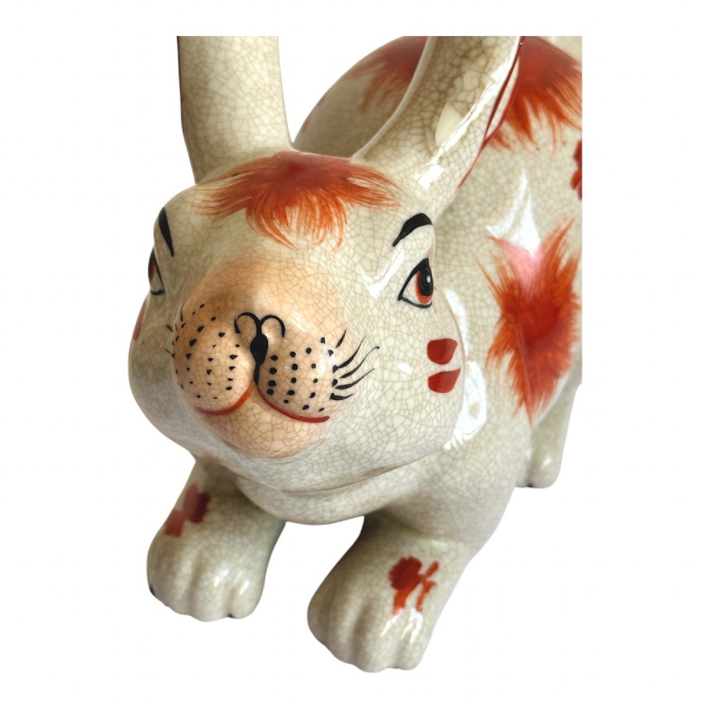 Pair of large Staffordshire Hares View VI