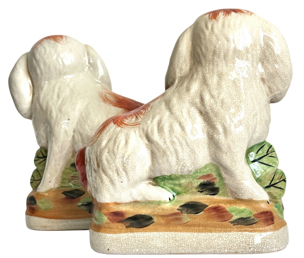 Pair of Staffordshire Rabbits of Large Proporttion View VI