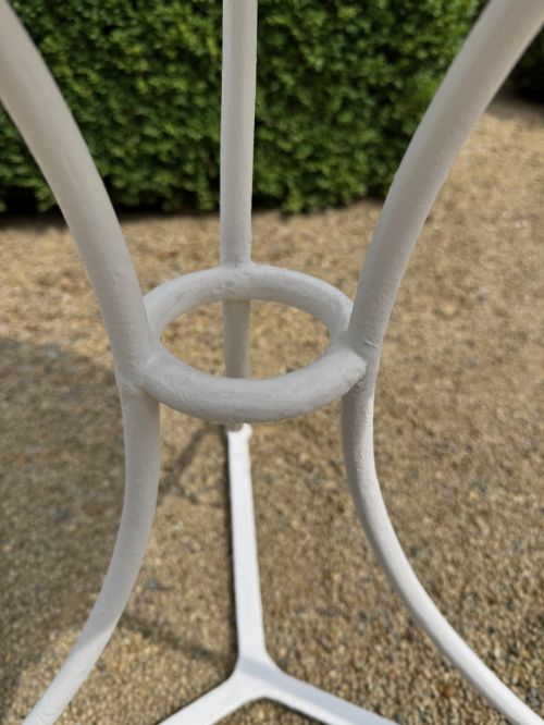 FRENCH BISTRO SET OF TABLE PAIR OF FOLDING WOODEN CHAIRS - ADDITIONAL PHOTO 4
