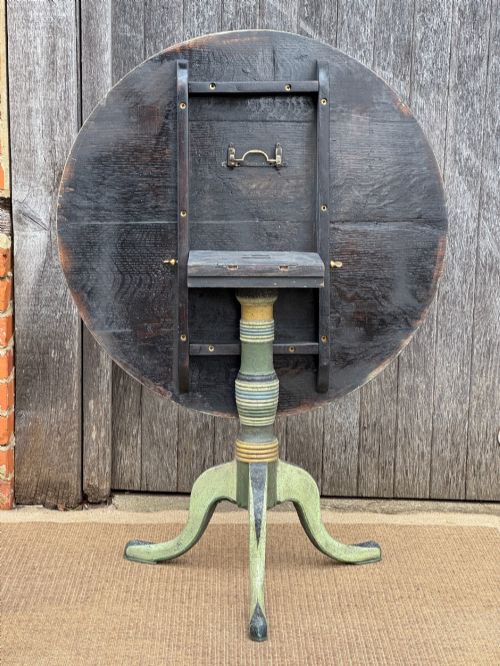 HAND PAINTED VICTORIAN TILT TOP SIDE TABLE - ADDITIONAL PHOTO 7