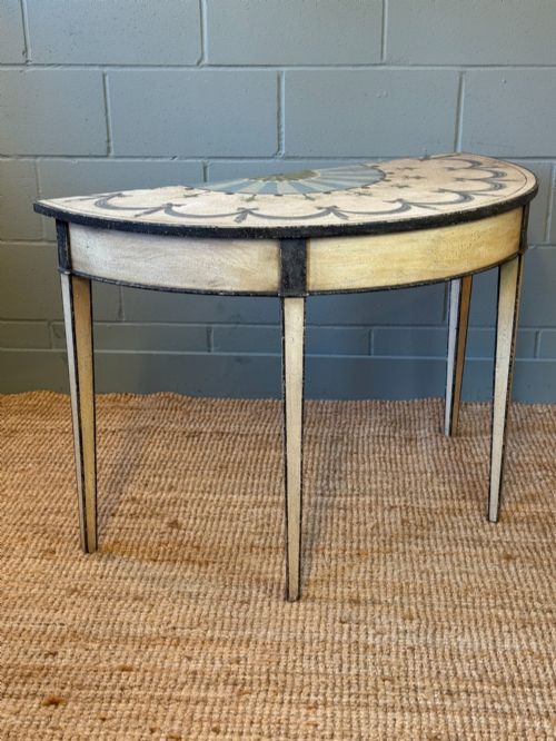 GEORGIAN DEMI LUNE CONSOLE TABLE - ADDITIONAL PHOTO 2