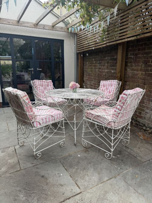 Set of Garden Table & Four Chairs