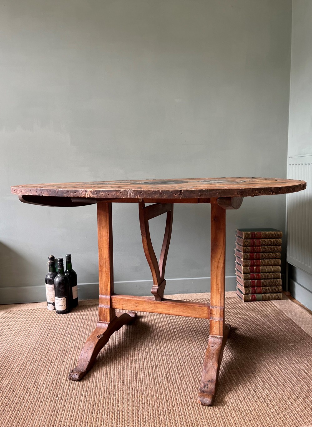 19th Century French Tilt Top Wine Tasting/Vendange Table View VII