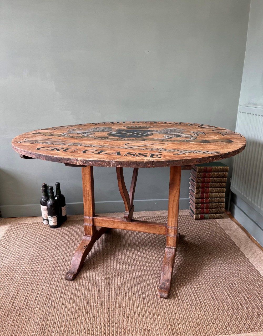 19th Century French Tilt Top Wine Tasting/Vendange Table View VIII
