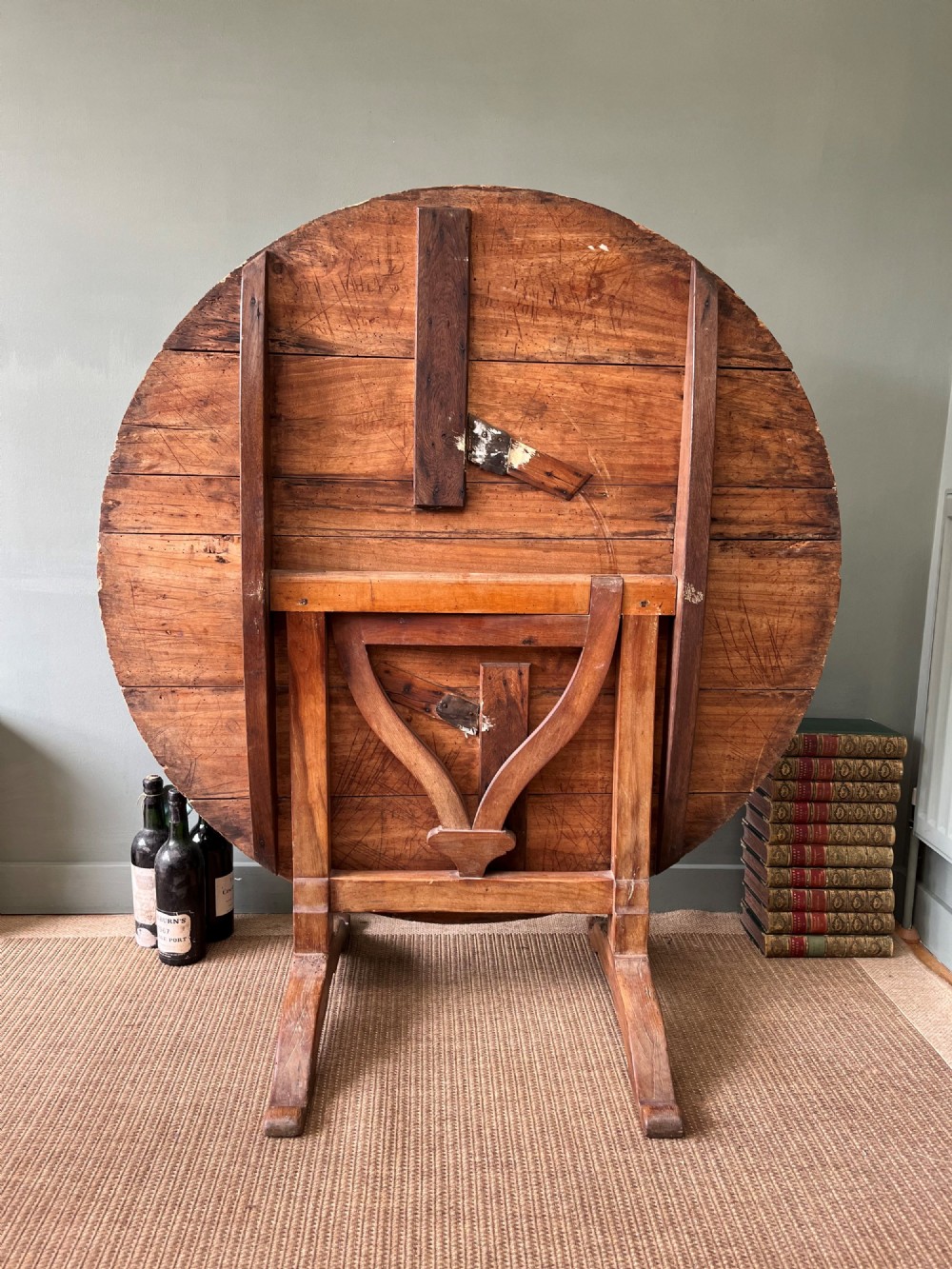 19th Century French Tilt Top Wine Tasting/Vendange Table View XII