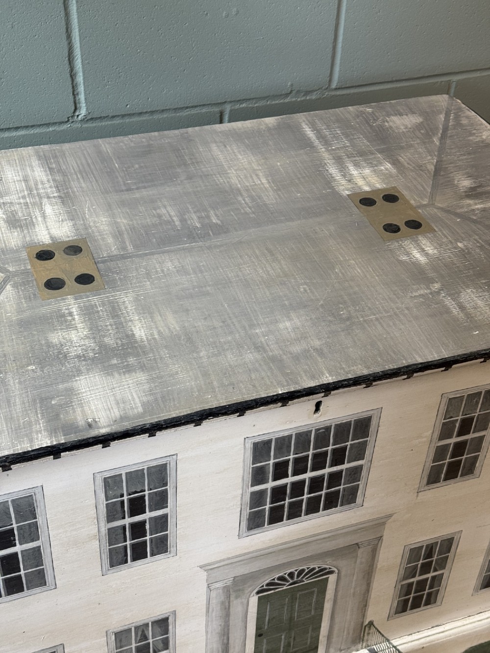 A Victorian Blanket Box Painted In The Style Of A Georgian Manor House View IV