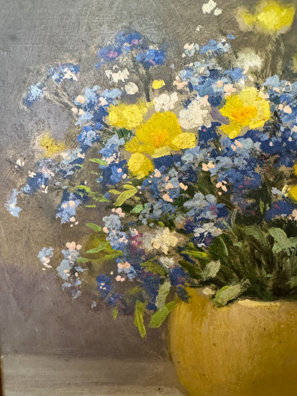 French Still Life Floral Oil Painting by Pierre-Laurent Baeschlin (1886-1958) View VI