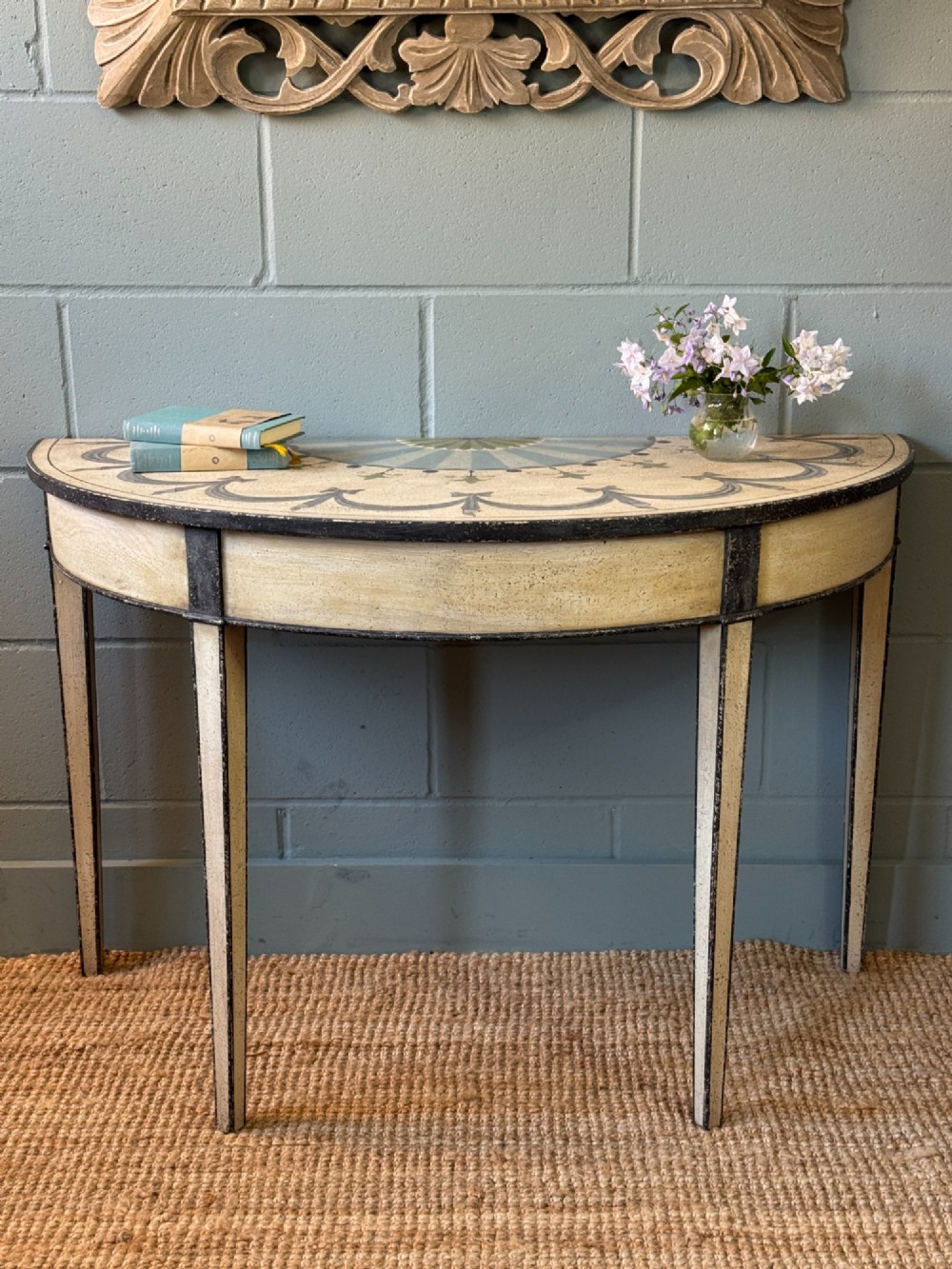 Georgian Demi Lune Console Table