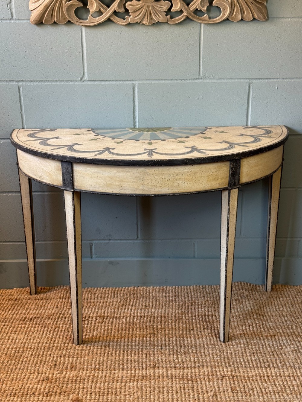 Georgian Demi Lune Console Table View V