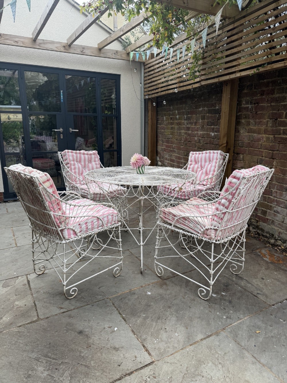 Set of Garden Table & Four Chairs