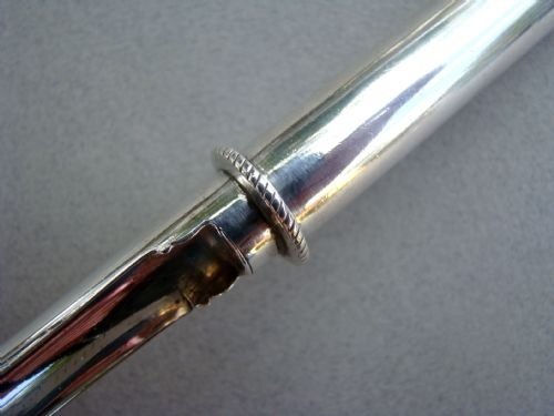fig 1. GEORGIAN SILVER APPLE CORER, PETER & ANN BATEMAN, LONDON 1794