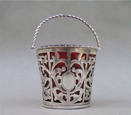 Edwardian Silver Sweetmeat Basket,  by Blow & Co, Birmingham 1905