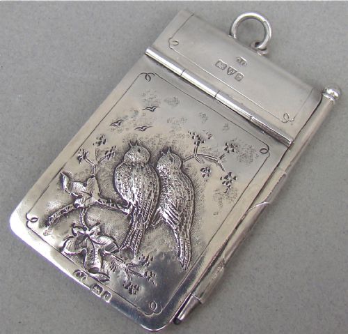 fig 1. EDWARDIAN SILVER AIDE MEMOIRE BY COLEN CHESHIRE, CHESTER 1903