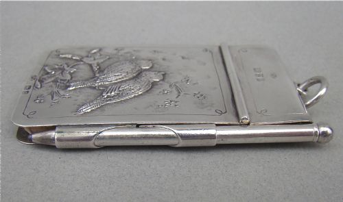 fig 2. EDWARDIAN SILVER AIDE MEMOIRE BY COLEN CHESHIRE, CHESTER 1903