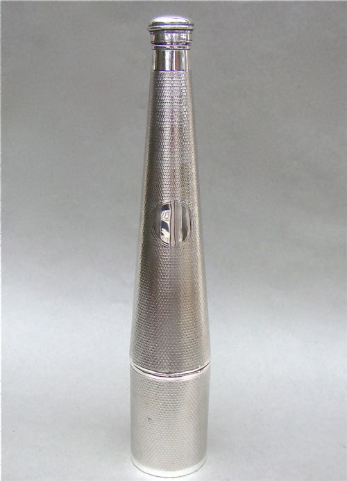 Victorian Silver Plated Hunting Flask / Saddle Flask by Creswick & Co, Sheffield Circa 1890