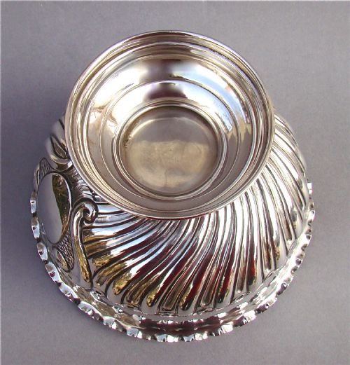 fig 3. VICTORIAN SILVER ROSE BOWL BY CHARLES BOYTON, LONDON 1898