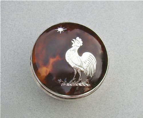 fig 1. EDWARDIAN SILVER PIQUE TORTOISESHELL JEWELLERY BOX BY LEVI & SALAMAN, BIRMINGHAM 1910