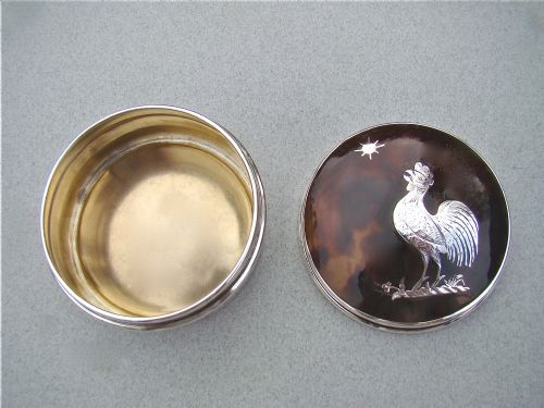 fig 2. EDWARDIAN SILVER PIQUE TORTOISESHELL JEWELLERY BOX BY LEVI & SALAMAN, BIRMINGHAM 1910