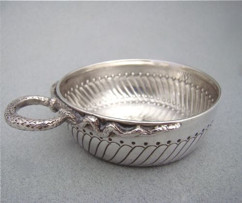 18th C. French Provincial Louis Xv Silver Wine Taster or Taste Vin,  Circa 1770