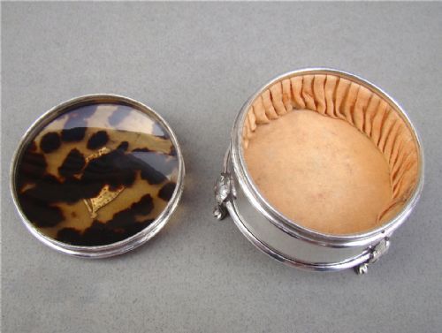 fig 1. OF NAVAL INTEREST, SS ARCADIAN SILVER  & TORTOISESHELL TRINKET BOX BY LIONEL SMITH & CO, BIRMINGHAM 1927