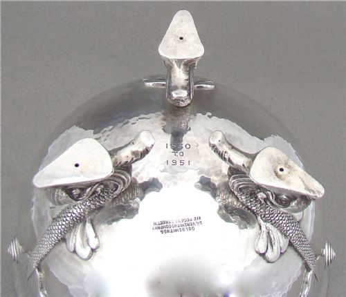 fig 3. ARTS & CRAFTS SILVER ROSE BOWL BY THE GOLDSMITHS & SILVERSMITHS COMPANY, LONDON 1906