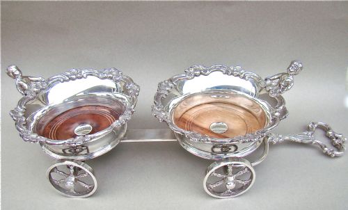 Georgian Old Sheffield Plate Wine Trolley, Circa 1820