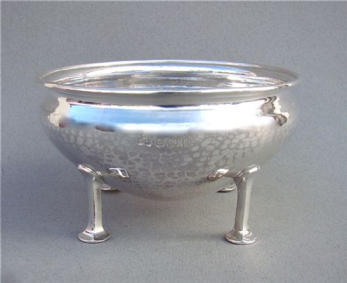 Arts & Craft Silver Sugar Bowl by George Lawrence Connell, Birmingham 1930