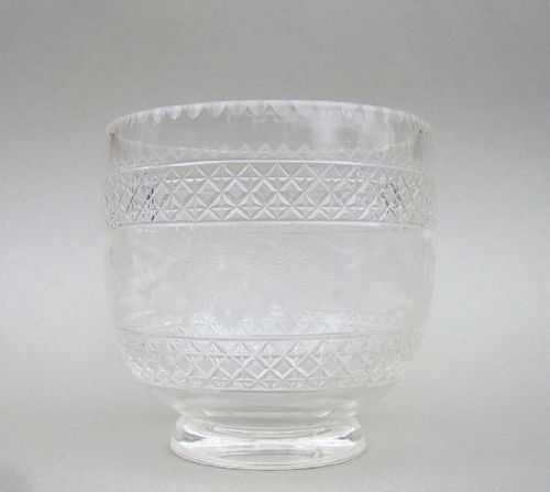 fig 1. EARLY VICTORIAN GLASS BOWL FOR TEA CADDY, CIRCA 1840