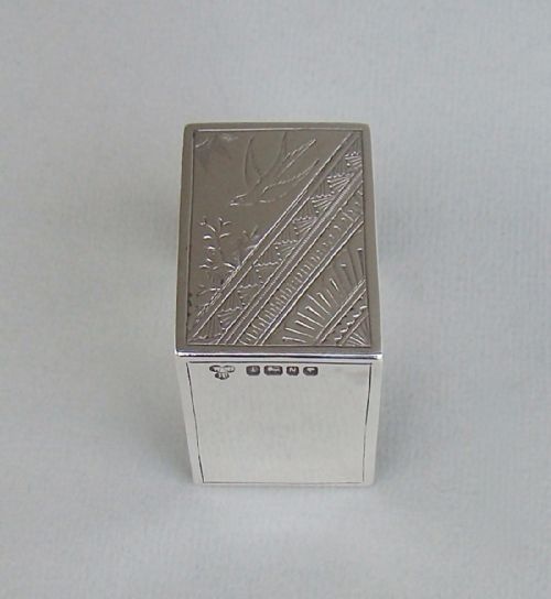 fig 1. VICTORIAN SILVER AESTHETIC MOVEMENT NAPKIN RING BY WILLIAM WHEATCROFT HARRISON, BIRMINGHAM 1888