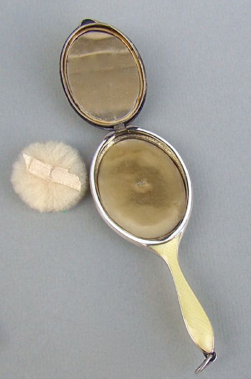 fig 1. ART DECO CONTINENTAL SILVER & ENAMEL PURSE