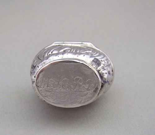 fig 3. 18TH C. DANISH ROCOCO SILVER HOVEDVANDSAEG - MARRIAGE SPICE BOX , CIRCA 1760