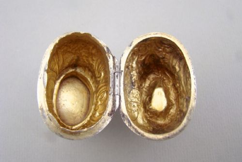 fig 4. 18TH C. DANISH ROCOCO SILVER HOVEDVANDSAEG - MARRIAGE SPICE BOX , CIRCA 1760