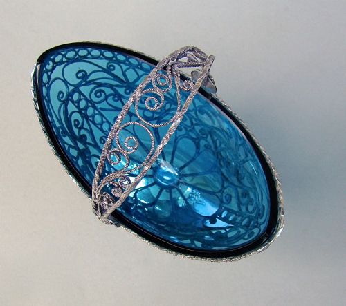 fig 2. CONTINENTAL SILVER FILIGREE SUGAR BASKET, CIRCA 1890
