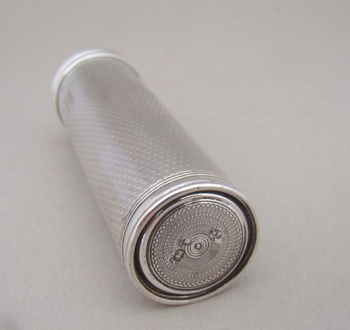 fig 2. VICTORIAN SILVER TRAVELLING SHAVING BRUSH BY BROWNETT & ROSE, LONDON 1858