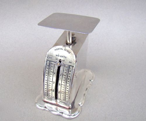 fig 1. VICTORIAN SILVER POSTAL SCALES BY HENRY WILLIAMSON, BIRMINGHAM 1897