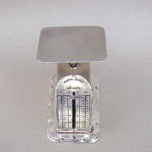 Victorian Silver Postal Scales by Henry Williamson, Birmingham 1897