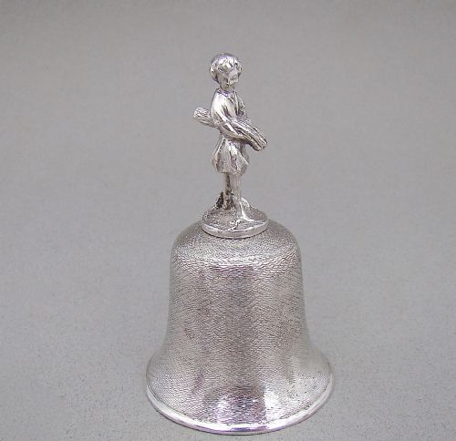 George V Solid Silver Table Bell, Chester 1923