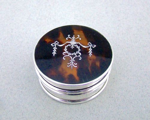 Silver Pique Tortoiseshell Jewellery Box by Collett & Anderson, London 1922