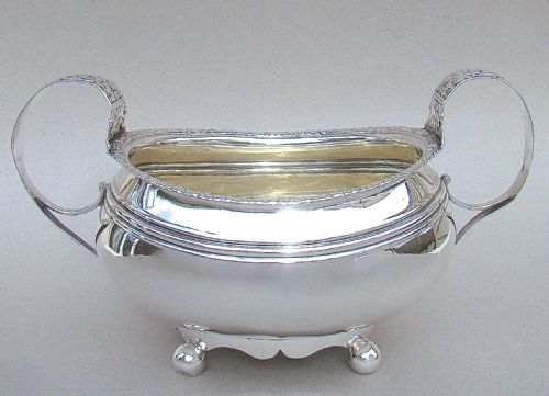 Georgian Silver Sugar Basin by Alice & George Burrows, London 1818