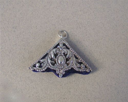 fig 1. VICTORIAN SILVER CHATELAINE PIN CUSHION, CIRCA 1890