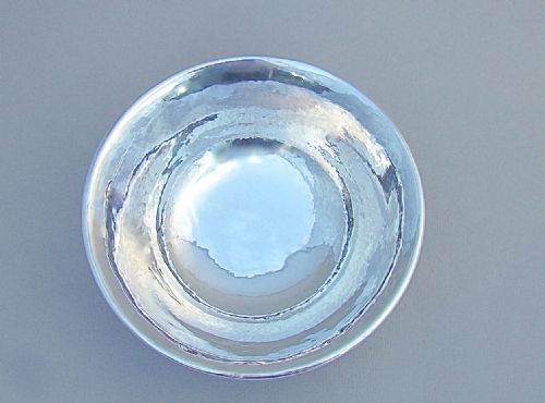 fig 3. ARTS & CRAFT SILVER MAZER BOWL BY A. E. JONES, BIRMINGHAM 1935