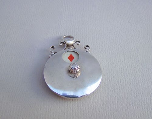 fig 2. SMALL EDWARDIAN SILVER TRUMP MARKER CASE BY ADIE & LOVEKIN, BIRMINGHAM 1907
