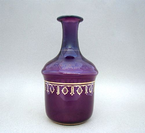 fig 1. REGENCY AMETHYST & GILT GLASS CARAFE, CIRCA 1830